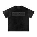 Montamos Script  Black- Washed Tee
