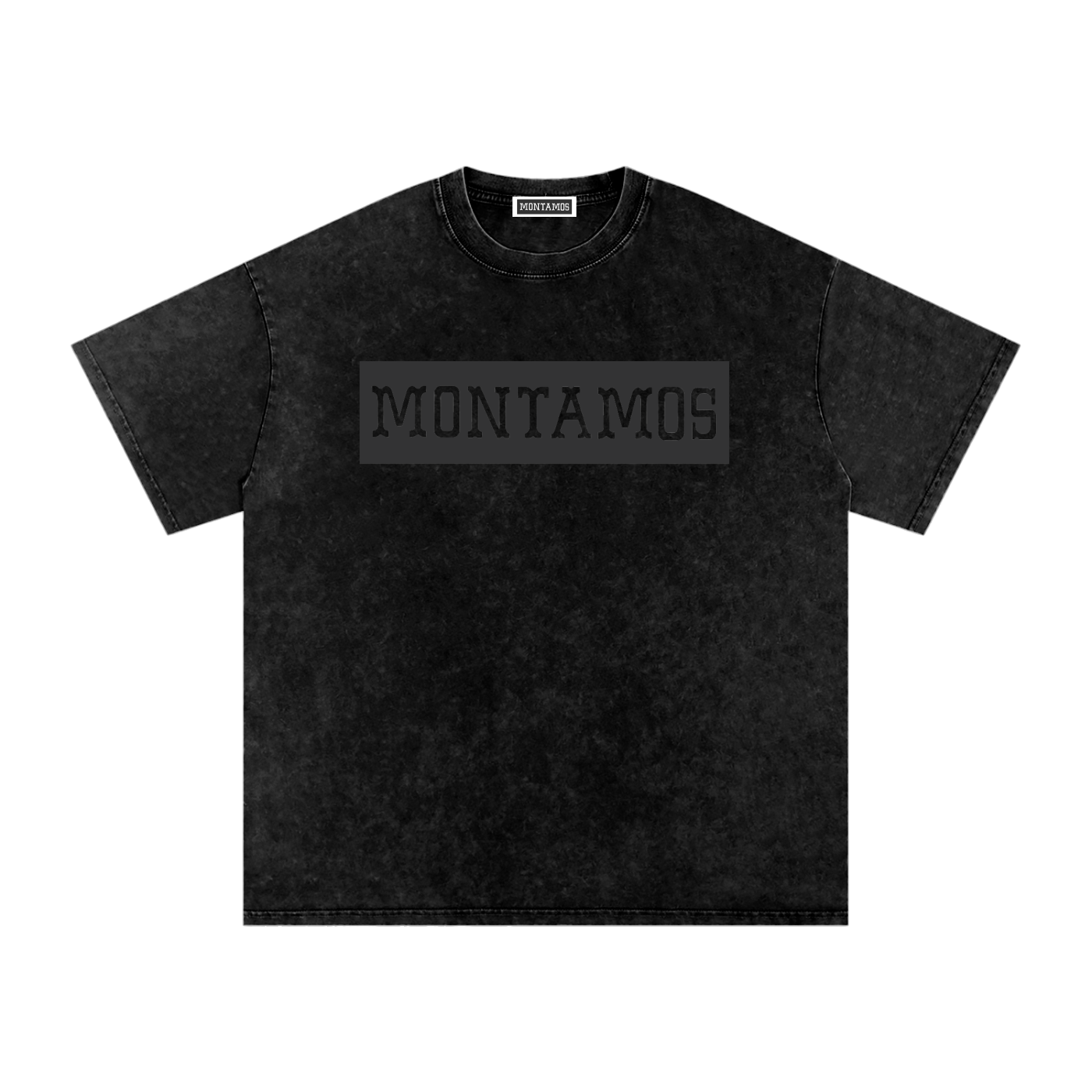 Montamos Script  Black- Washed Tee