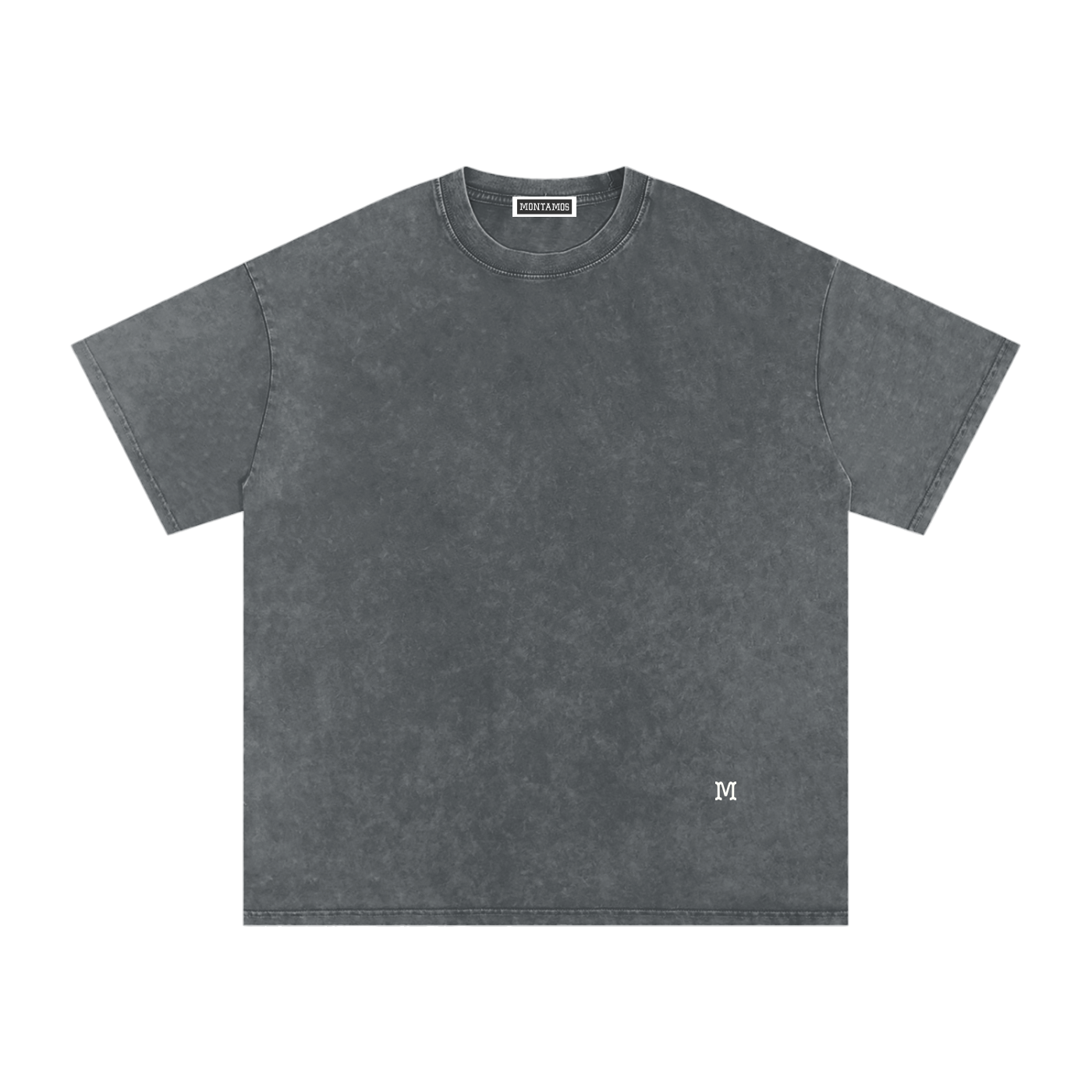 Vintage Washed Tee - Plain Dark Gray