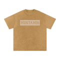 Montamos Script Workwear Brown - Washed Tee