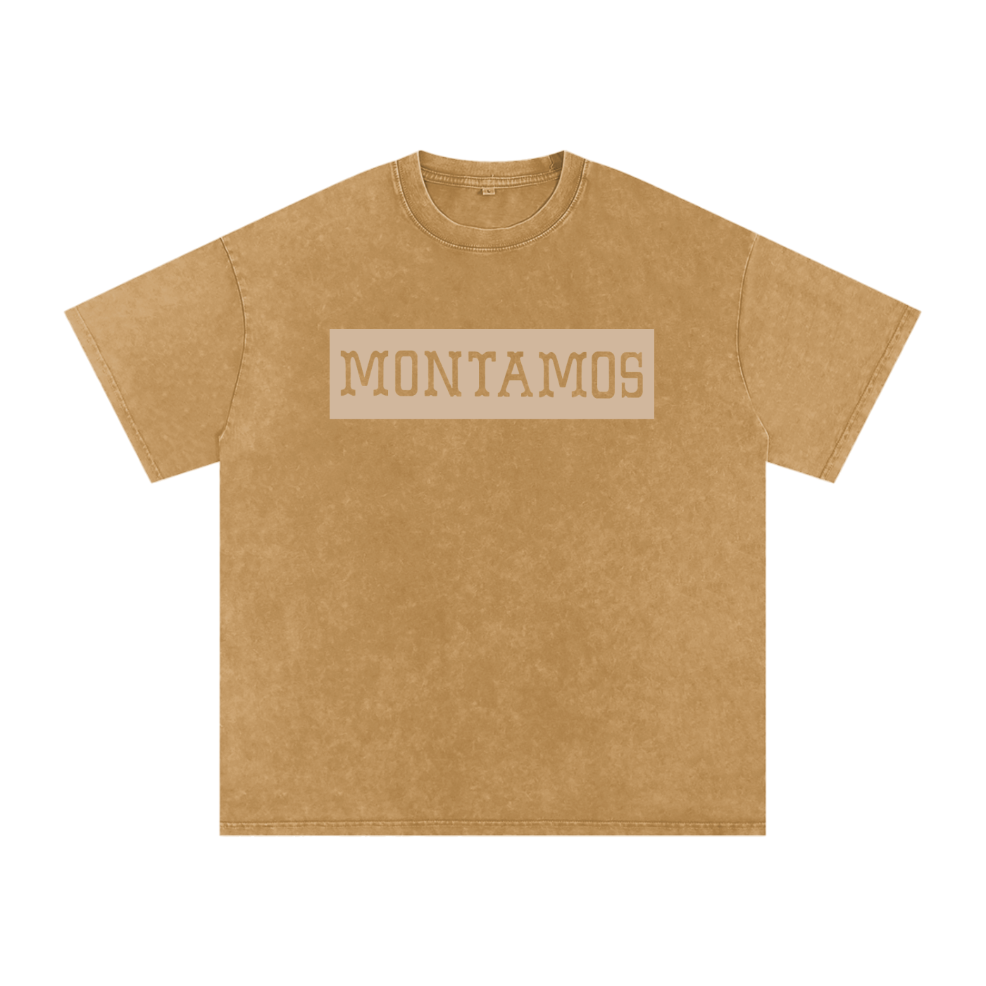 Montamos Script Workwear Brown - Washed Tee