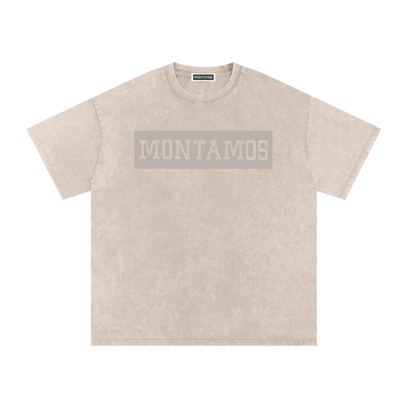 Montamos Script Apricot- Washed Tee