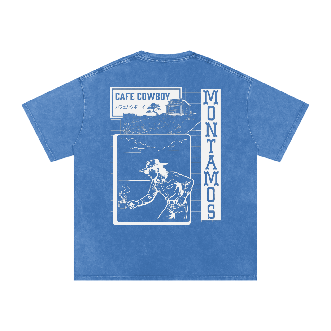 Cafe Cowboy Vintage Washed Tee
