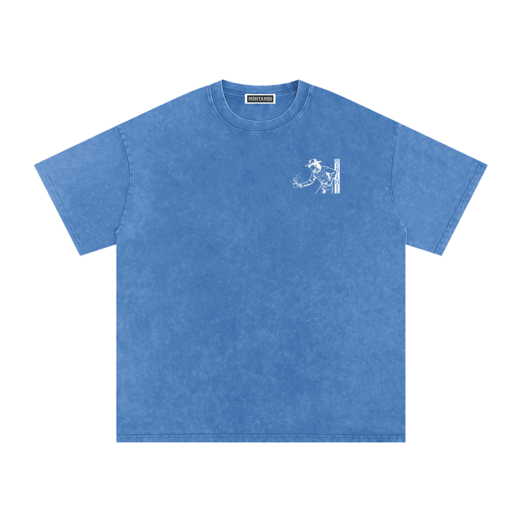 Cafe Cowboy Vintage Washed Tee