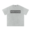 Montamos Script Light Gray - Washed Tee