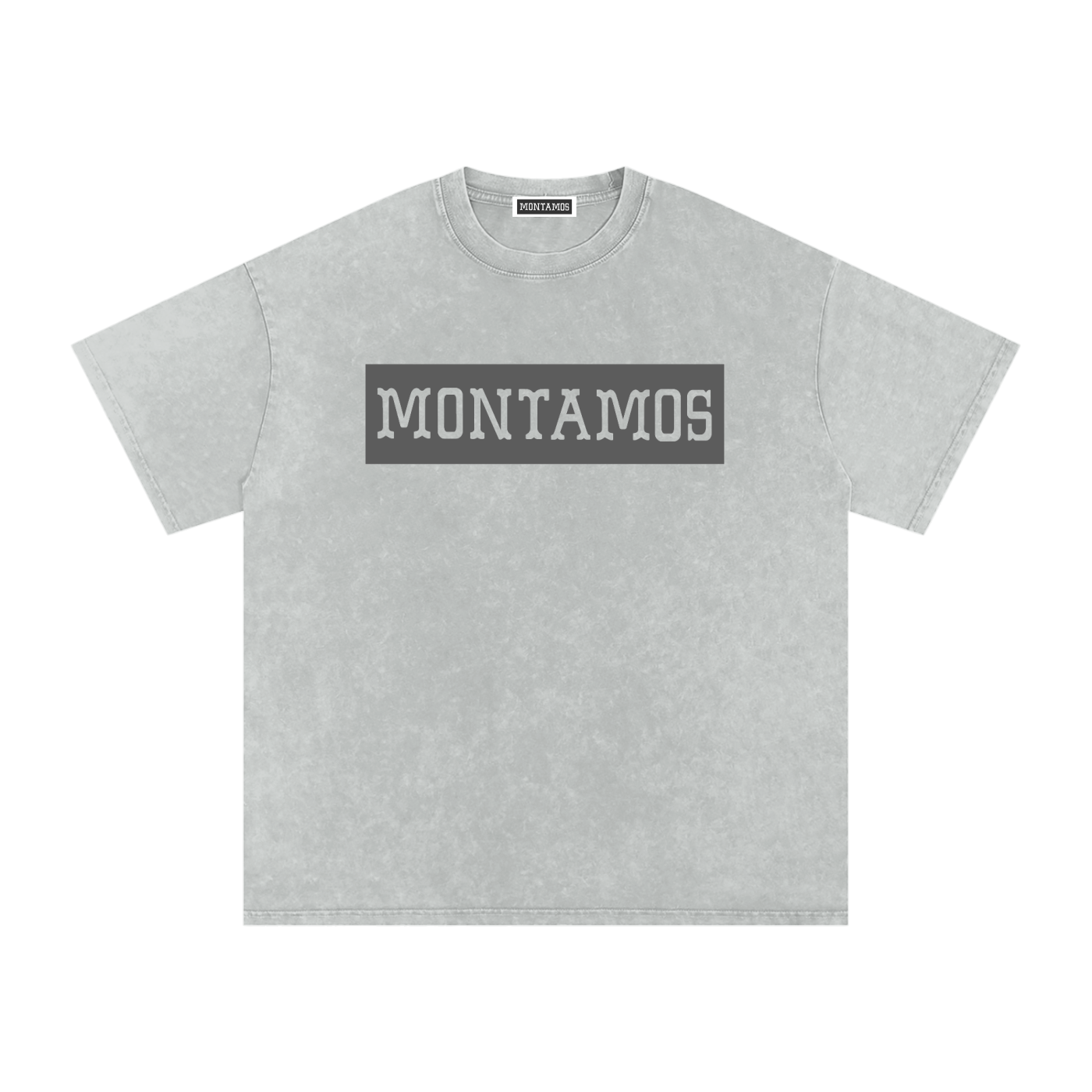 Montamos Script Light Gray - Washed Tee