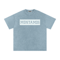 Montamos Script Sky Blue - Washed Tee